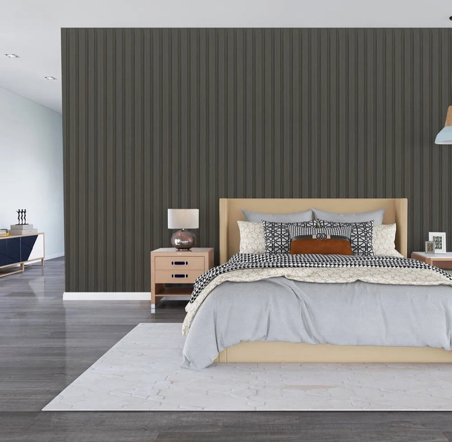 Thermo- Slat Smoke Grey PVC Slat Panel