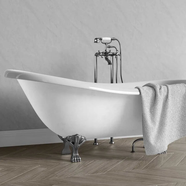 Decorwall Maxi Panel- Gloss Grey Marble (2400mm x 900mm x 10mm)