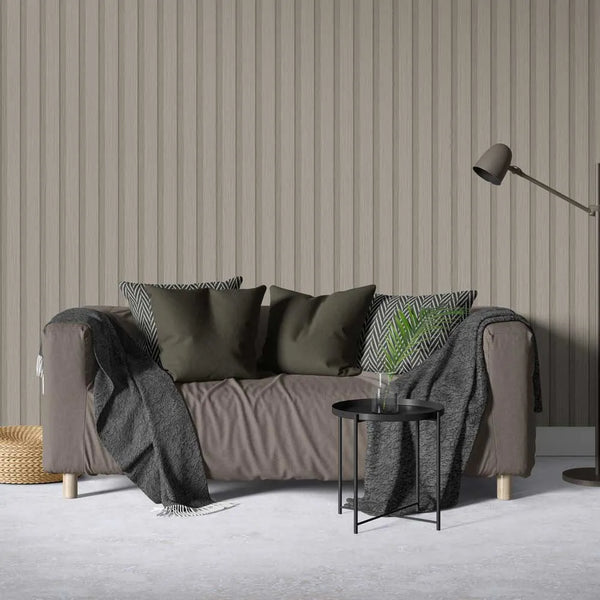 Thermo-Slat Ash Grey PVC Slat Panel