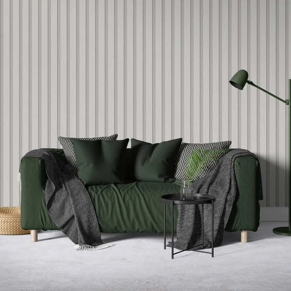 Thermo-Slat Charcoal White PVC Slat Panel